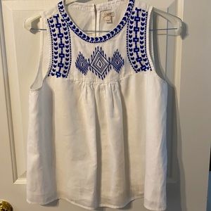 J.Crew sleeveless blouse. Size 8